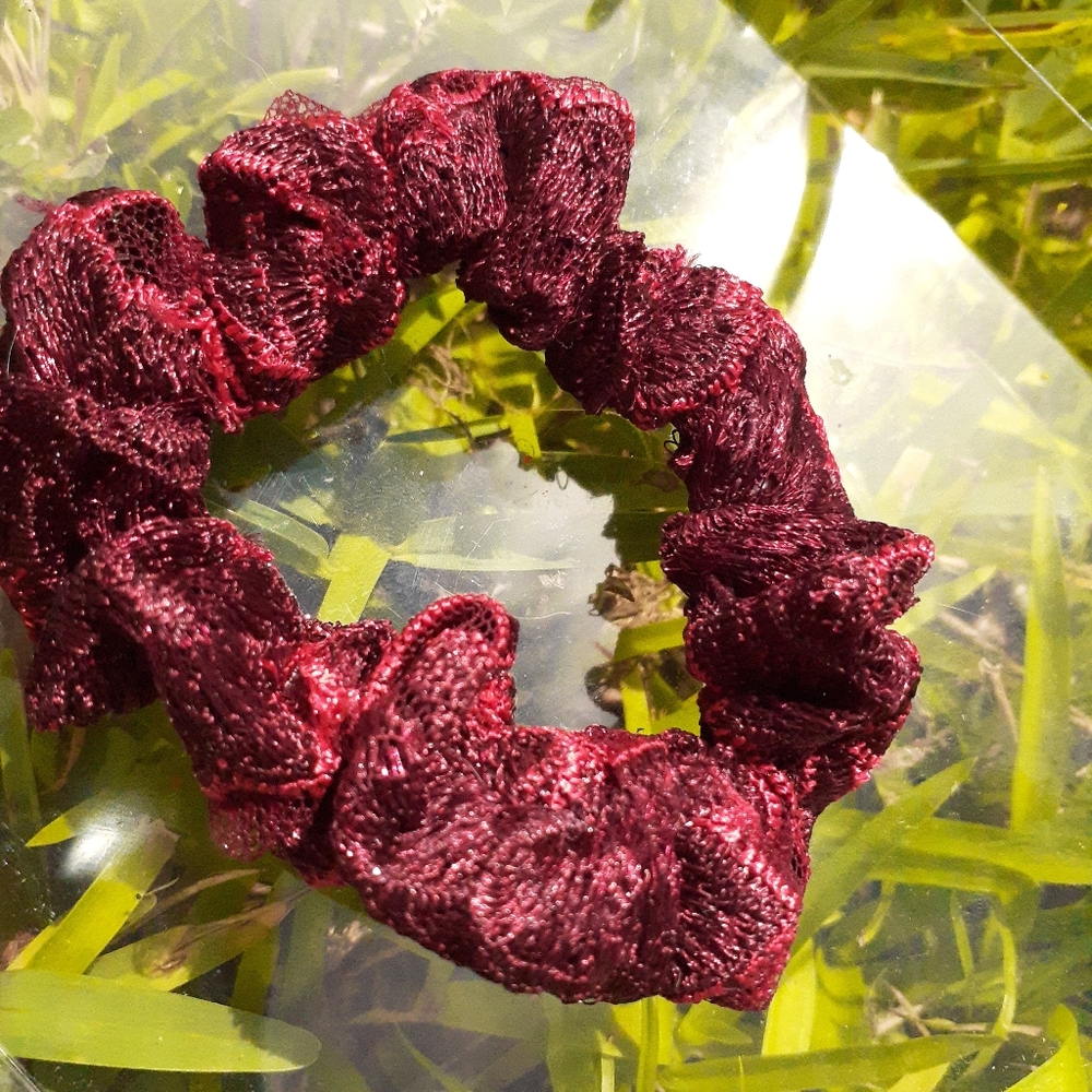 Small Red Scrunchie